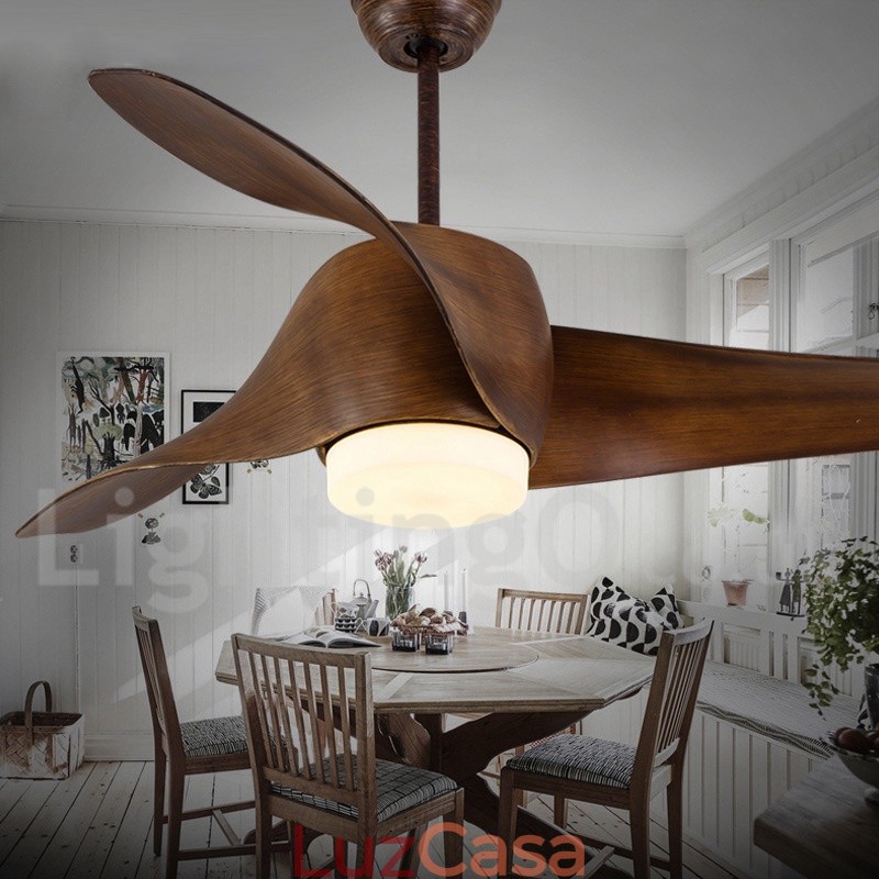 Ventilador de teto moderno e contemporâneo de estilo europeu de 52 pol.