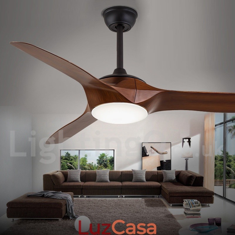 Ventilador de teto moderno e contemporâneo de estilo europeu de 52 pol.