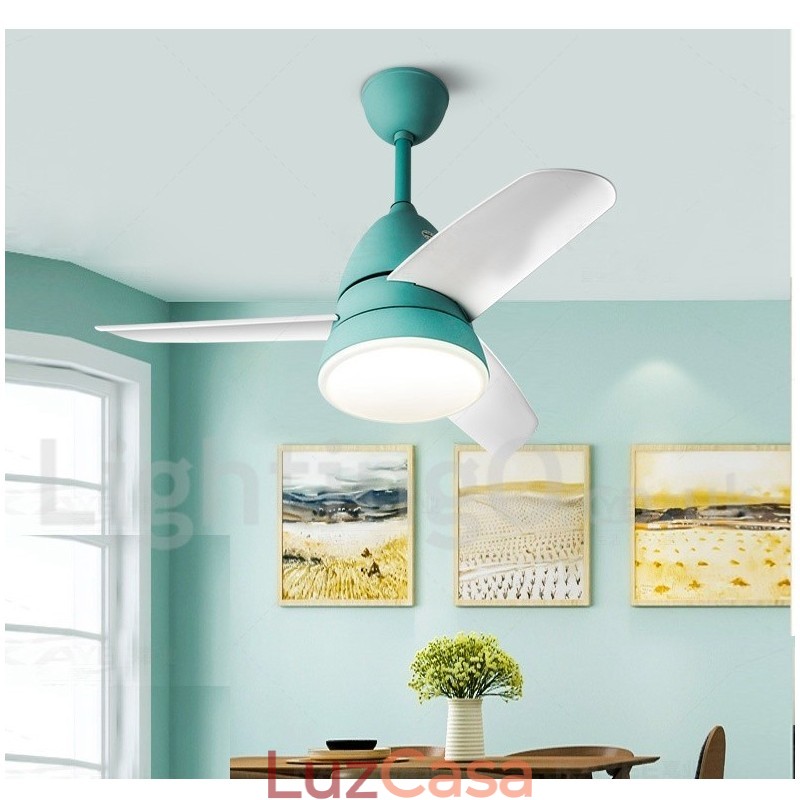 Ventilador de teto nórdico country de 26"