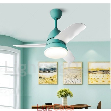 Ventilador de teto nórdico country de 26"