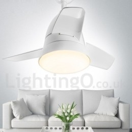 Ventilador de teto nórdico country de 26"