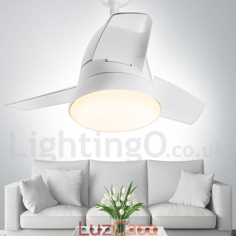 Ventilador de teto nórdico country de 26"