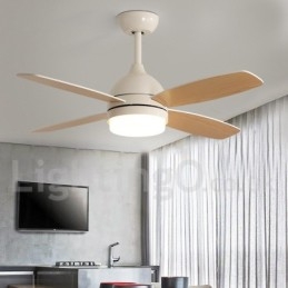 Ventilador de teto moderno e contemporâneo country nórdico de 42 pol.