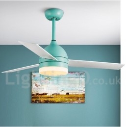 Ventilador de teto moderno contemporâneo nórdico vintage de 42" e 48"