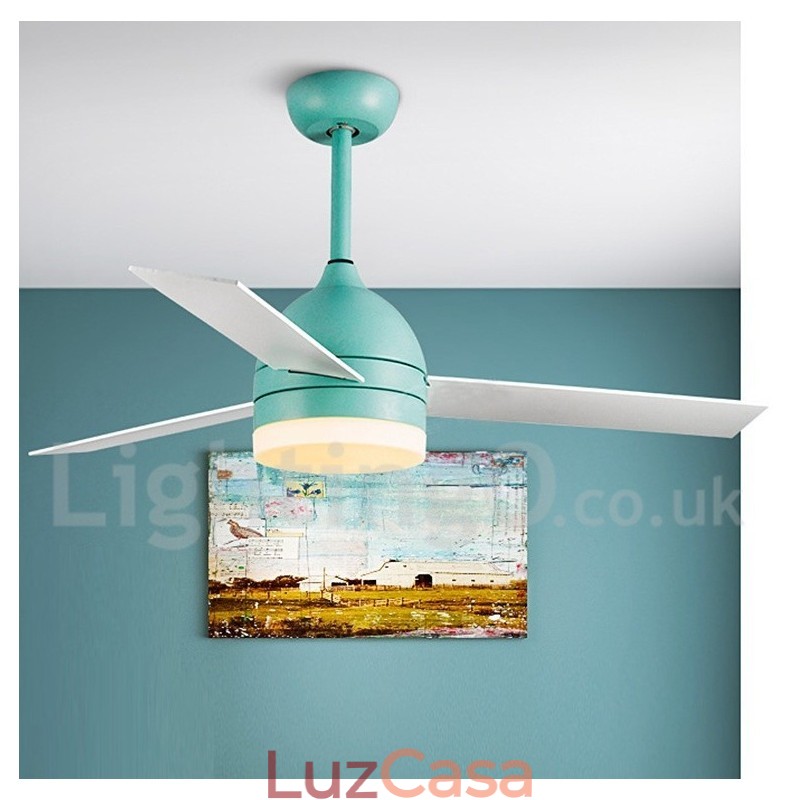 Ventilador de teto moderno contemporâneo nórdico vintage de 42" e 48"