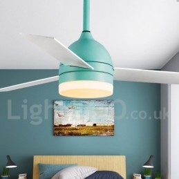 Ventilador de teto moderno contemporâneo nórdico vintage de 42" e 48"