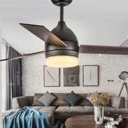 Ventilador de teto moderno contemporâneo nórdico vintage de 42" e 48"