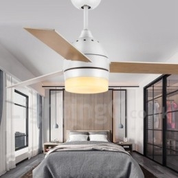 Ventilador de teto moderno contemporâneo nórdico vintage de 42" e 48"