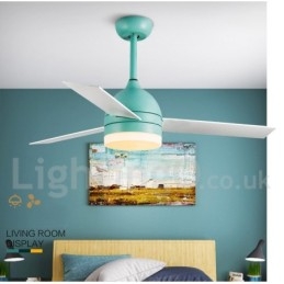 Ventilador de teto moderno contemporâneo nórdico vintage de 42" e 48"
