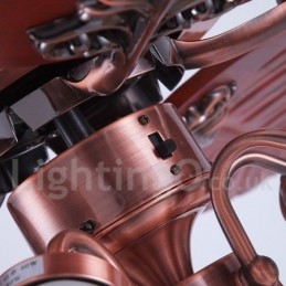 Ventilador de teto vintage Country Retro Rustic Lodge de 48"