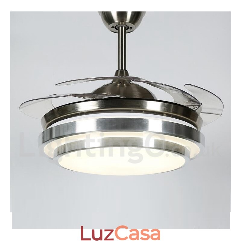 Ventilador de teto moderno contemporâneo estilo europeu de 36"