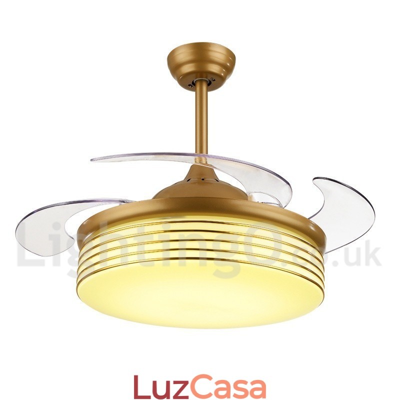 Ventilador de teto moderno contemporâneo estilo europeu de 36"