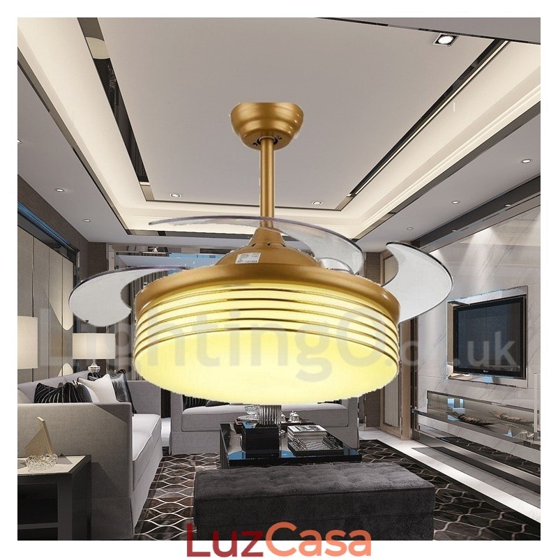 Ventilador de teto moderno contemporâneo estilo europeu de 36"