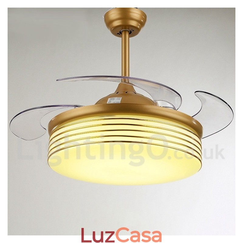 Ventilador de teto moderno contemporâneo estilo europeu de 36"