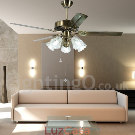 Ventilador de teto vintage estilo europeu de 52" Ventilador de teto vintage estilo europeu de 52"