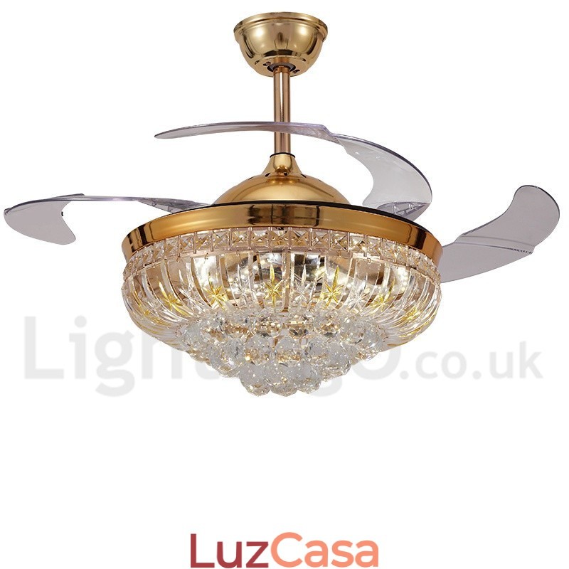 Ventilador de teto moderno contemporâneo estilo europeu de 42"
