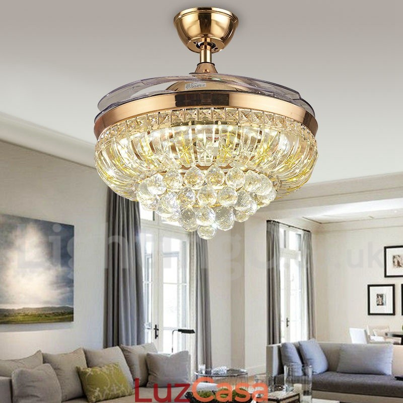 Ventilador de teto moderno contemporâneo estilo europeu de 42"