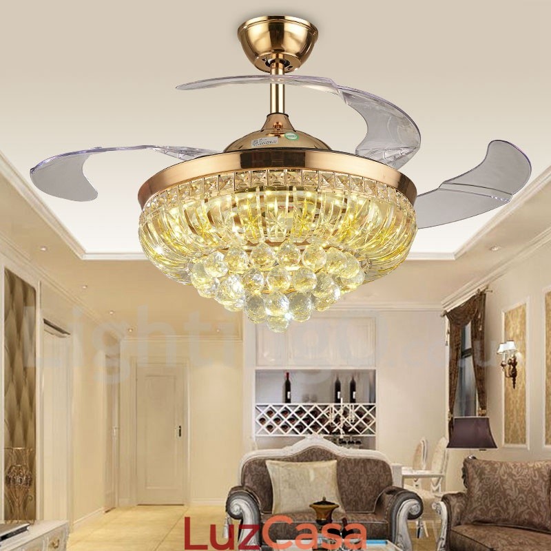 Ventilador de teto moderno contemporâneo estilo europeu de 42"