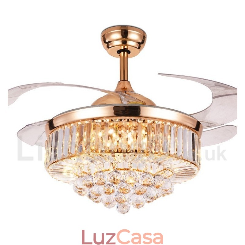 Ventilador de teto moderno contemporâneo estilo europeu de 42"