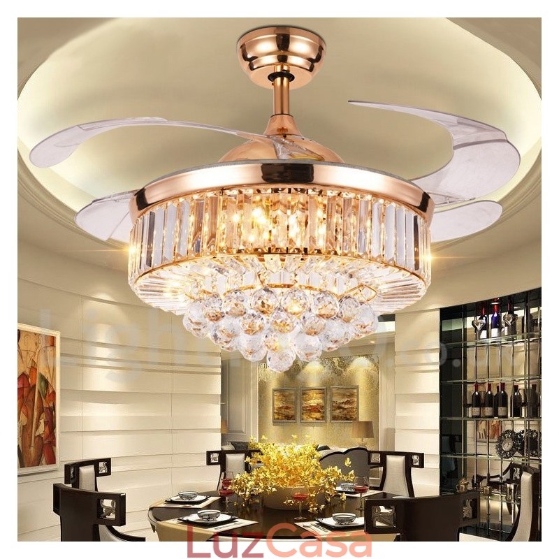 Ventilador de teto moderno contemporâneo estilo europeu de 42"