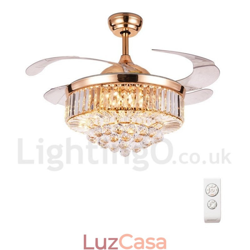 Ventilador de teto moderno contemporâneo estilo europeu de 42"