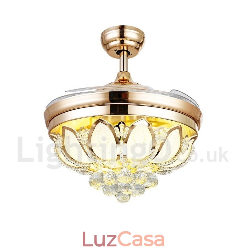 Ventilador de teto moderno contemporâneo estilo europeu de 42"