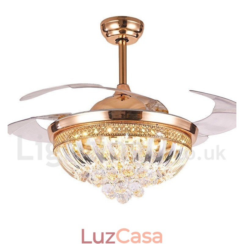 Ventilador de teto moderno contemporâneo estilo europeu de 42"
