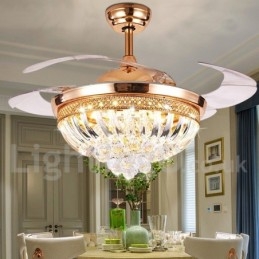 Ventilador de teto moderno contemporâneo estilo europeu de 42"