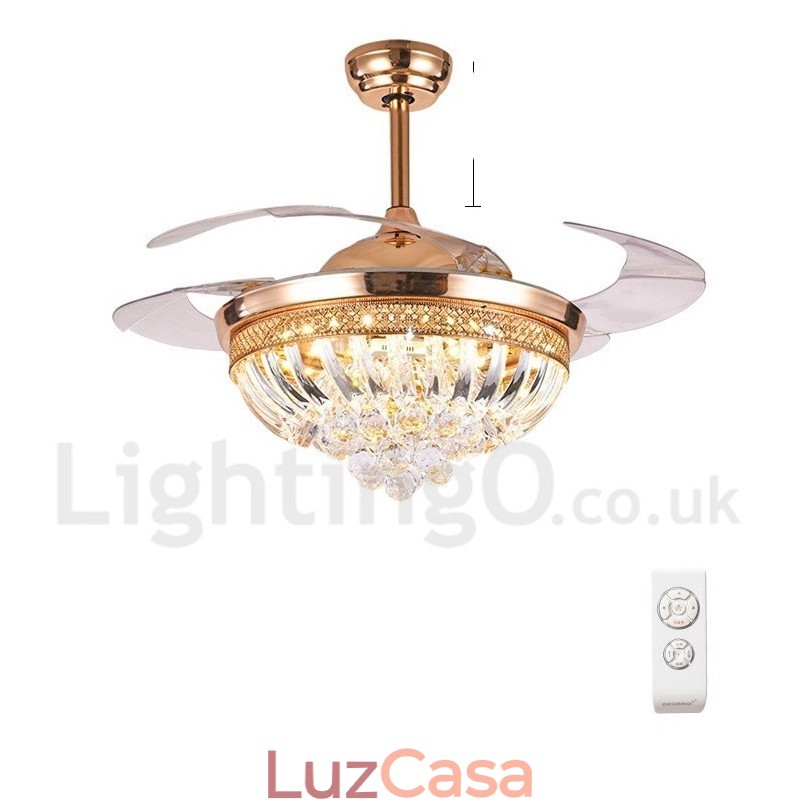 Ventilador de teto moderno contemporâneo estilo europeu de 42"