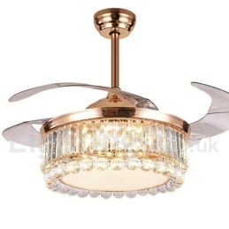 Ventilador de teto moderno contemporâneo estilo europeu de 42"