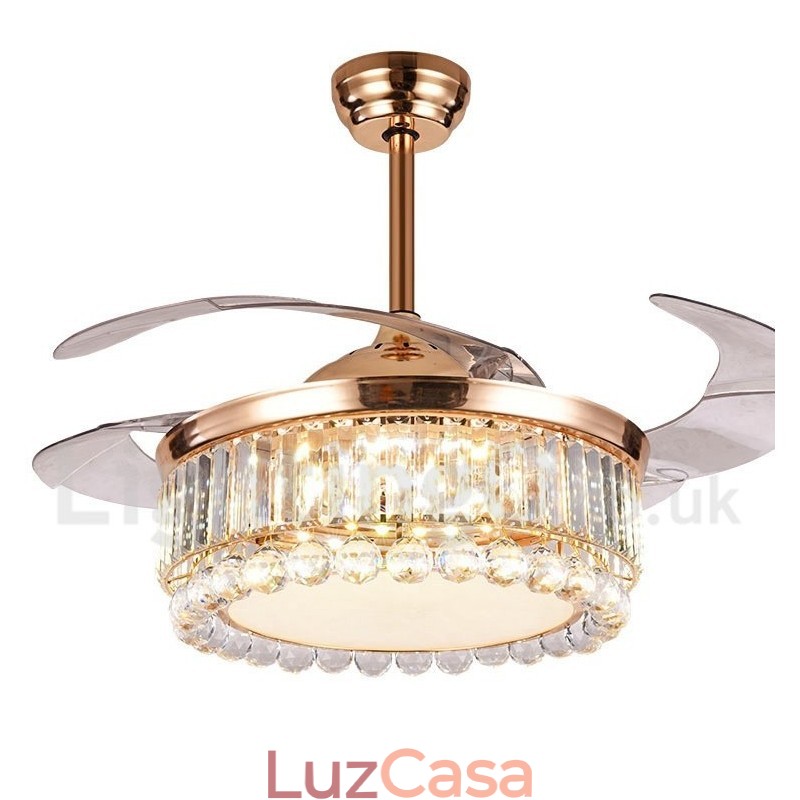 Ventilador de teto moderno contemporâneo estilo europeu de 42"