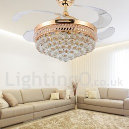 Ventilador de teto moderno contemporâneo estilo europeu de 42"