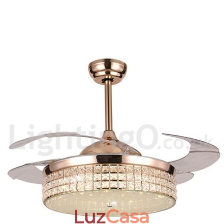 Ventilador de teto moderno contemporâneo estilo europeu de 42"