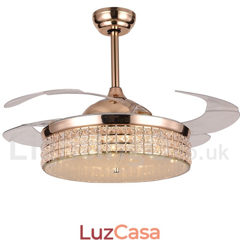 Ventilador de teto moderno contemporâneo estilo europeu de 42"