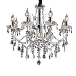 Lustre de Cristal Elegante com 9 Luzes