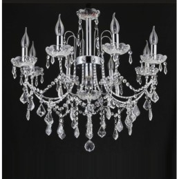 Lustre de Cristal Elegante com 9 Luzes