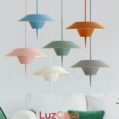 Luminária pendente moderna contemporânea de aço Luminária pendente moderna contemporânea de aço