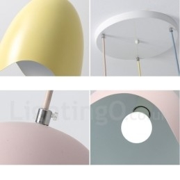 Exposição de iluminação de aço contemporânea moderna Luz pendente