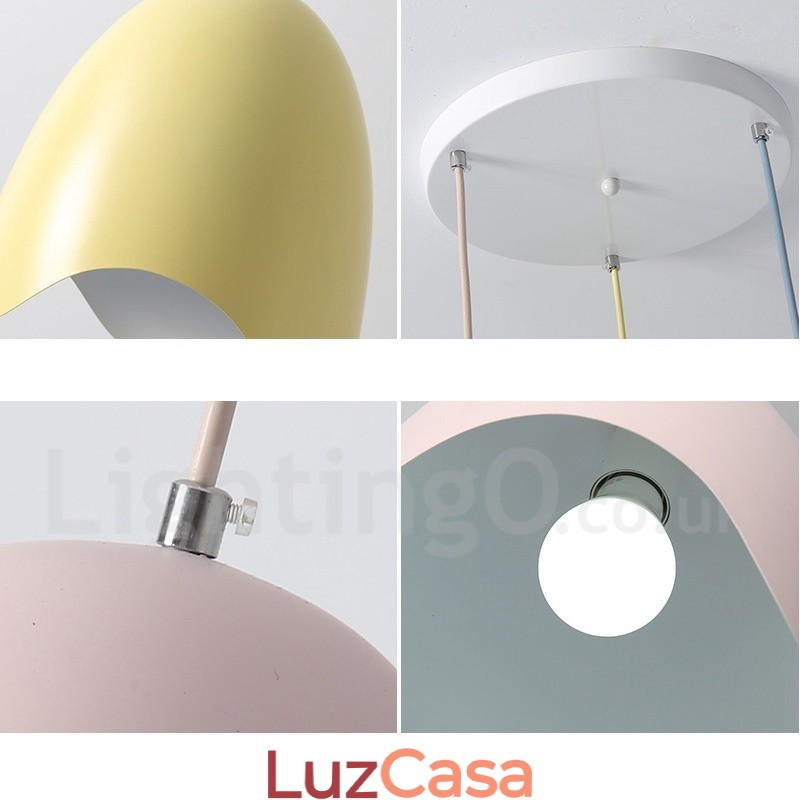 Exposição de iluminação de aço contemporânea moderna Luz pendente