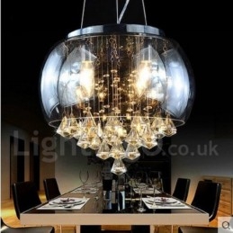 Loja de iluminação de cristal contemporânea moderna Luz pendente