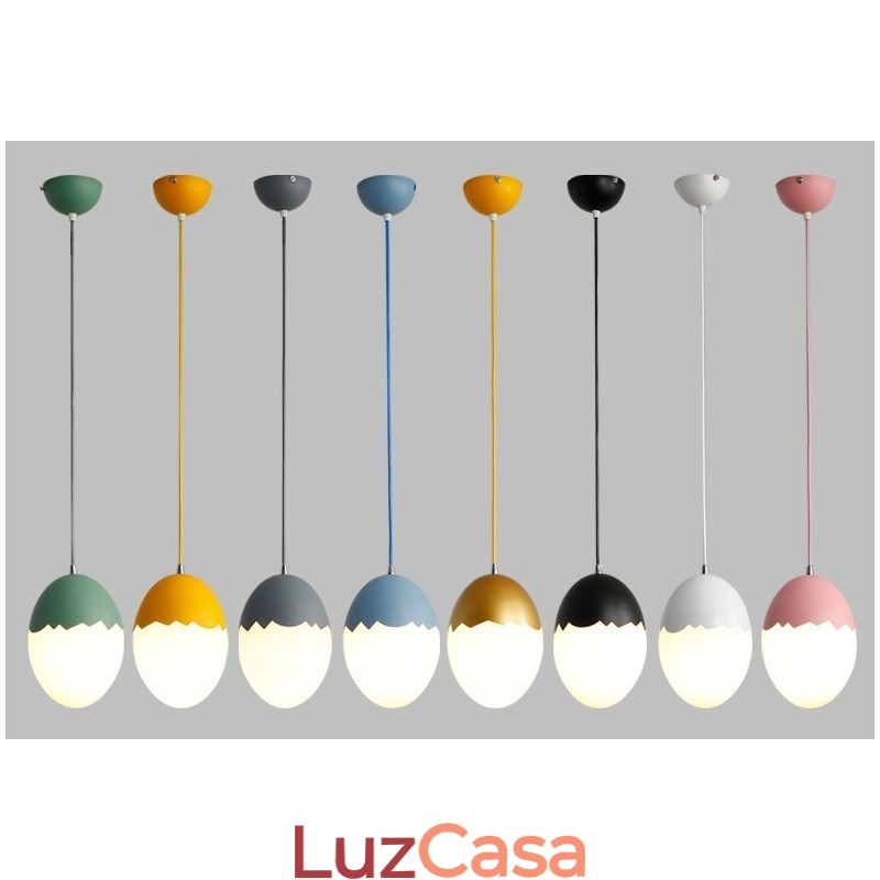 Luminária pendente moderna contemporânea de aço