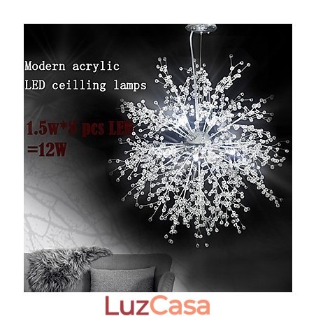 Lustre Pendente Luz imitação Globo Cristal Lustre Pendente Luz imitação Globo Cristal