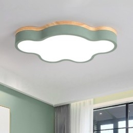 Macaron Multicolor Moderno Contemporâneo Aço Flush Madeira Luz de Teto