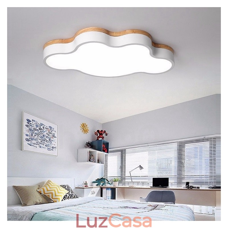 Macaron Multicolor Moderno Contemporâneo Aço Flush Madeira Luz de Teto