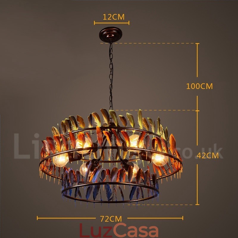 Loja de iluminação retrô Pendant Chandelier Light