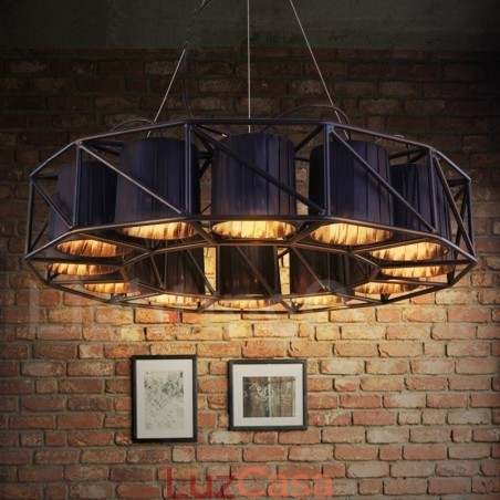 Loja de iluminação de aço estilo industrial, lustre pendente, luz Loja de iluminação de aço estilo industrial, lustre pendente, luz