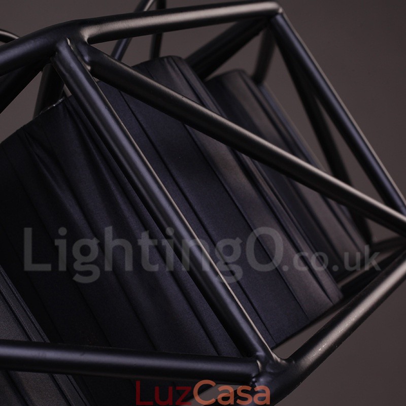 Loja de iluminação de aço estilo industrial, lustre pendente, luz