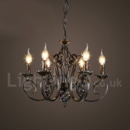 Loja de iluminação de aço estilo industrial, lustre pendente, luz