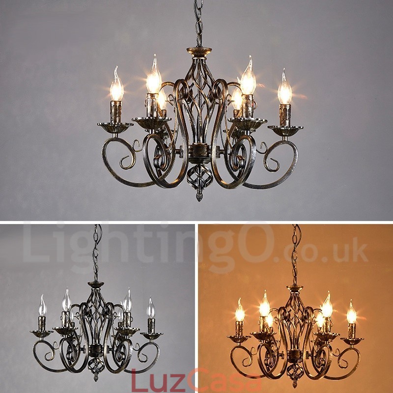 Loja de iluminação de aço estilo industrial, lustre pendente, luz