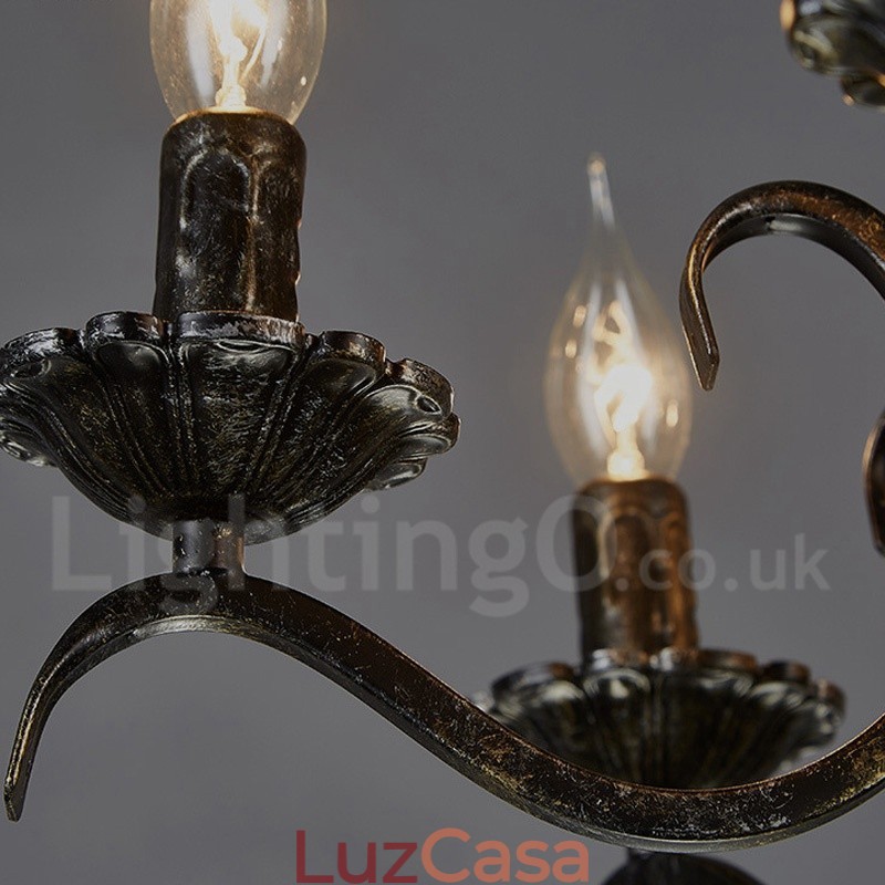 Loja de iluminação de aço estilo industrial, lustre pendente, luz